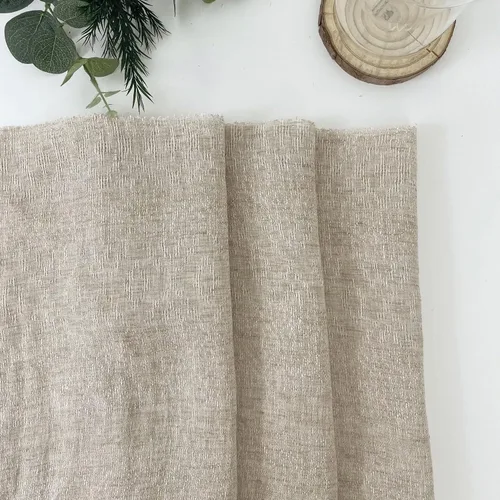 Miniatura 7 de Tela de lino jacquard gris con múltiples patrones, fibra textil de primera calidad para manualidades, decoración del hogar y tapicería
