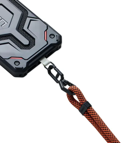 Miniatura 4 de URBAN ARMOR GEAR UAG - Cordón cruzado para teléfono, correa de paracaídas ajustable de 0.394 in/0.276 in, civil Ocre/negro