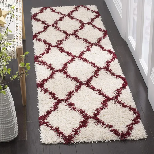 Miniatura 59 de Safavieh - Dallas Shag Collection SGD257A - Alfombra de área con diseño de enrejado de 10 x 14 pies