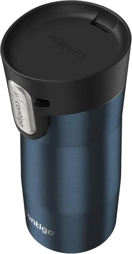 Miniatura 3 de Contigo AUTOSEAL West Loop - Taza de viaje de acero inoxidable aislada al vacío con tapa fácil de limpiar, 12 onzas, arándano