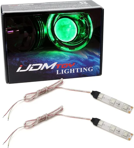 Miniatura 9 de Tira de luces LED Devil Demon Eye de iJDMTOY 3-SMD para adaptación a las luces de proyector o portavasos LED, caja de guantes, fluorescentes