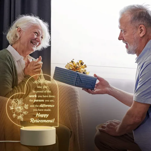 Miniatura 3 de Classy 2023 Happy Retirement Gifts for Women Coworker Teacher Boss Employee Friends Nurse - Best Retirement Night Light Decorations