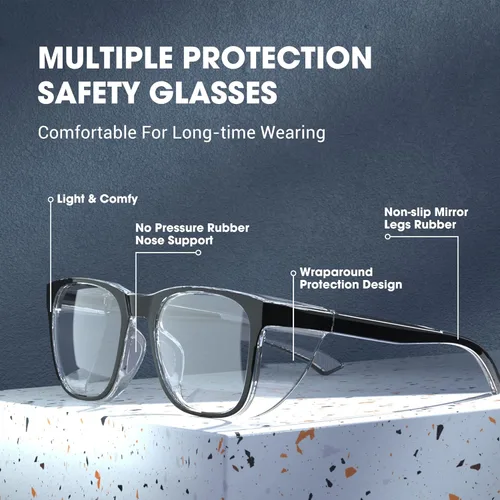 Miniatura 3 de Gafas de seguridad antivaho con protección ocular, gafas de bloqueo de luz azul para mujeres y hombres Verde