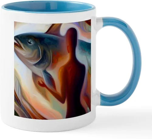 Miniatura 9 de CafePress Chinook King Salmon Mug 11 oz (325 ml) Ceramic Coffee Mug
