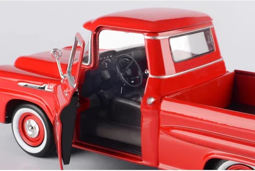Miniatura 5 de Motor Max 1:24 W/B American Classics 1958 Chevrolet Apache Fleet Side Pickup Camión Diecast para niños unisex
