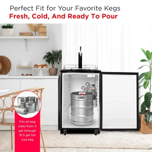 Miniatura 6 de Frigidaire EFRB200 Barra de cerveza Kegerator de acero inoxidable de 6.1 pies cúbicos
