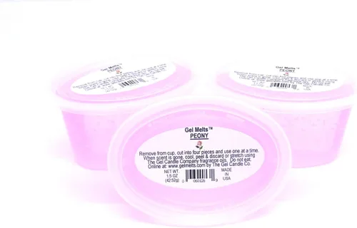 Peel, MELT and Enjoy - Gel con aroma floral perfumado a peonía para calentadores y quemadores