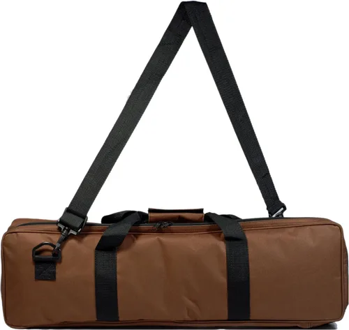Miniatura 2 de WE Games Juego de ajedrez de torneo con bolsa de lona marrón de lujo, piezas de ajedrez con triple peso con tablero de ajedrez enrollable de vinilo
