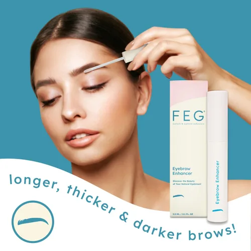 Miniatura 2 de FEG Suero potenciador de cejas para cejas más gruesas Suero natural para mejorar las cejas para crecer y engrosar las cejas Estimula