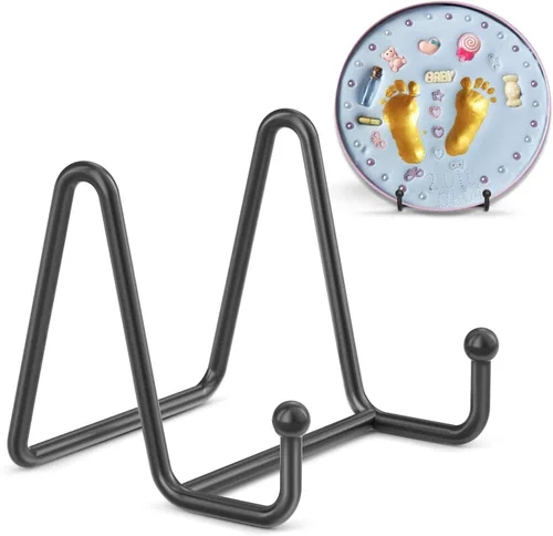 TR-LIFE Paquete de 3 soportes de placa de 3 pulgadas para exhibición, soporte de caballete pequeño para imagen, plato decorativo, plato, libro, foto