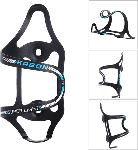 Miniatura 3 de KABON - Soporte para botella de agua para bicicleta, ligero, aleación de aluminio, carga lateral, soporte para botella de agua para bicicleta de Azul