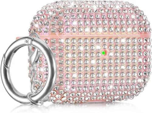 Miniatura 9 de Funda para AirPods Pro de 2ª generación, Filoto Cute AirPod Pro 2 Funda protectora para mujeres y niñas, brillantes de cristal de PC Apple Air Pods