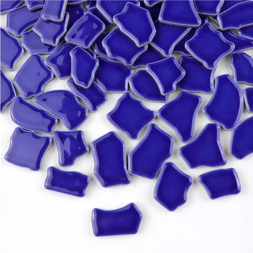 Miniatura 14 de Azulejos de mosaico de cerámica irregulares de 0.78 a 1.57 pulgadas, piezas de mosaico de 1.1 libras, piedras para decoración del hogar, platos