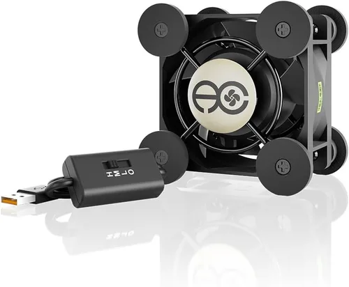 Miniatura 12 de AC Infinity MULTIFAN S7, Ventilador USB silencioso de 120 mm de doble velocidad, certificado UL para receptor DVR PlayStation Xbox, gabinete