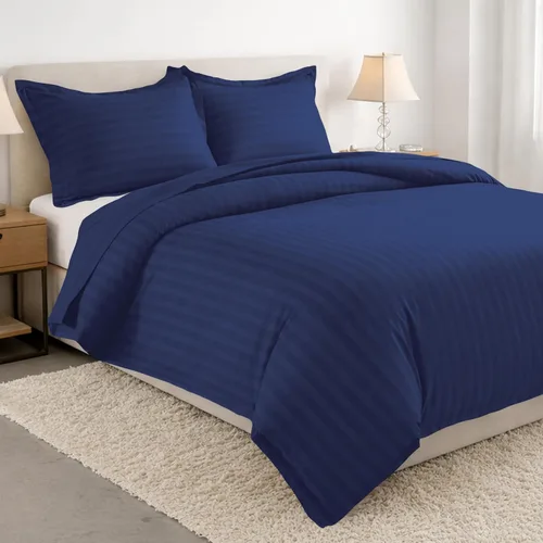 Miniatura 9 de Elegant Comfort Silky-Soft - Juego de funda de edredón de 3 piezas, calidad hotelera, 1500, sin arrugas, tamaño matrimonial/queen, color negro