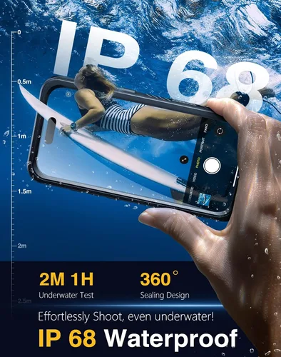 Miniatura 3 de Lanhiem Funda Magnética para iPhone 17 Pro de Privacidad, Funda Impermeable a Prueba de Polvo, [Protector de Pantalla Antiespía Integrado]