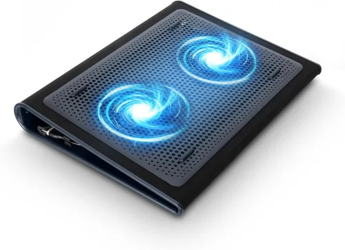 Targus Alfombrilla de Enfriamiento para Regazo con Doble Ventilador de 17 Pulgadas - Almohadilla de Enfriamiento de Neopreno Suave para Laptop para