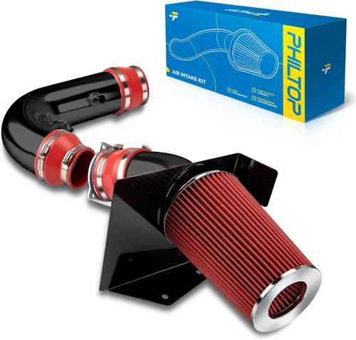 Miniatura 55 de PHILTOP Kit de entrada de aire frío de 3.7" Sistema compatible con Ford F250/F350/F450/F550 Super Duty 2003 2004 2005 2006 2007 V8 6.0L, Excursion