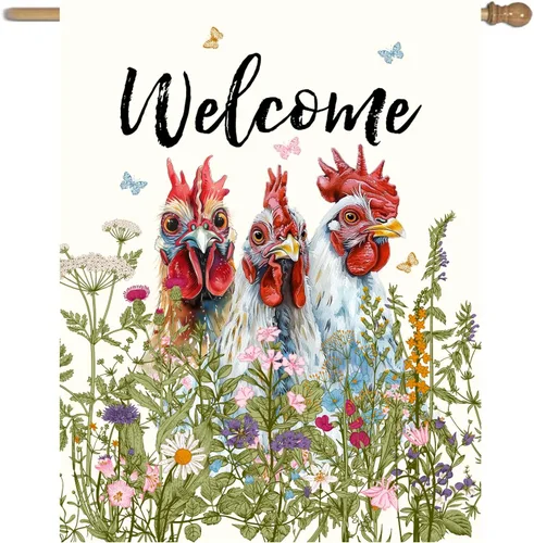 Miniatura 68 de Banderas de Jardín de Abeja de Verano para Exterior Disculpen las Malezas, Estamos Alimentando a las Abejas, Letrero de Patio, Sin Corte de Césped