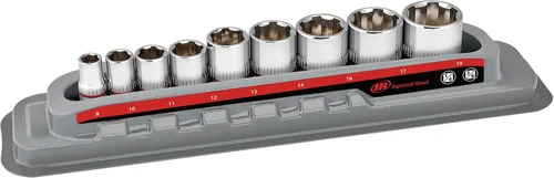 Miniatura 8 de Ingersoll Rand - Juego de llaves de vaso SAE poco profundas de 11 piezas de 1/4 de pulgada, 6 puntos, tamaño: 5/32–9/16 pulgadas, acero al cromo