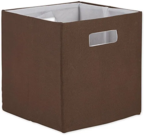 Miniatura 30 de DII Cubo de almacenamiento plegable de poliéster, sólido, ligero y duradero, cuadrado pequeño, 11x11x11 pulgadas, aguamarina