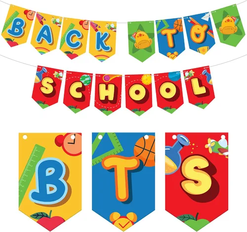 KatchOn, Back to School Banner - 10 Feet- Pack of 1 | Back to School Backdrop | First Day of School Banner | Welcome Back Bulletin Board | Welcome