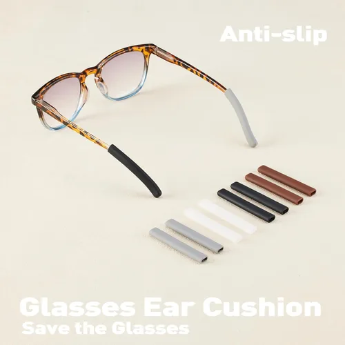 Miniatura 5 de Almohadillas antideslizantes para gafas, puntas de silicona para sienes de lentes, funda suave, cómodas almohadillas para orejas de gafas, agarres