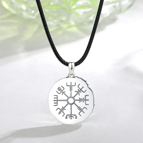 Miniatura 3 de Vito Collar vikingo de plata de ley 925 para mujeres y hombres, dragón vikingolobocaballoárbol de la vida, amuleto nórdico, joyería nórdica