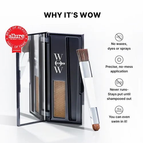Miniatura 5 de COLOR WOW Cobertura de raíces: cobertura instantánea de canas y retoque de mechas Resistente al agua y al sudor Fórmula galardonada sin desorden