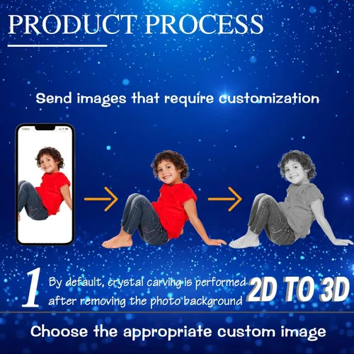 Miniatura 3 de Foto de cristal 3D, regalos personalizados para mujeres, ella, esposa, hombres, mamá, marido, gran regalo personalizado con tu propia foto, Paisaje