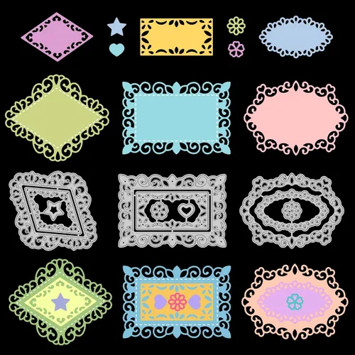 Miniatura 17 de INFUNLY Palabras sellos y troqueles de corte de vacaciones y sellos transparentes para hacer tarjetas, bricolaje, álbumes de recortes, decoración