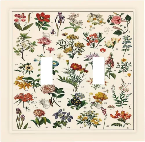 Miniatura 121 de Placa de cubierta de tomacorriente con diseño de mariposa, placas decorativas de pared, 1 gang, cubiertas de enchufes eléctricos, placa frontal Arte