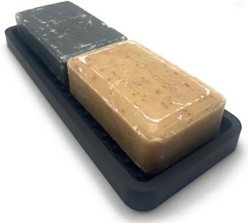Miniatura 3 de Bandeja organizadora para fregadero de cocina de silicona, soporte de esponja y protector de encimera Plato y bandeja dispensadora de jabón