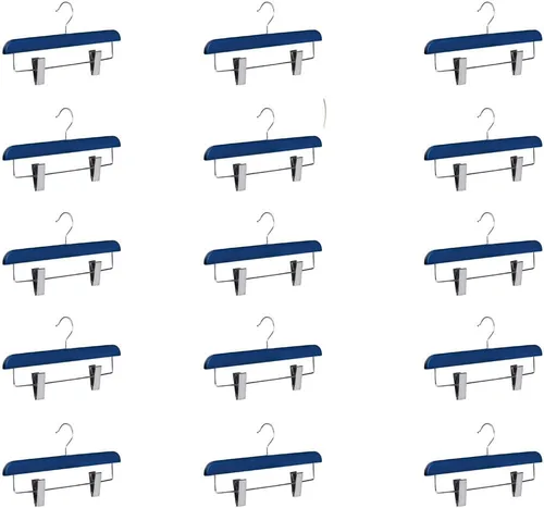 Miniatura 22 de Abs - Perchas de plástico para pantalones, perfectas para faldas, pantalones, pantalones de vestir, jeans y más, juego de 5 unidades, color dorado