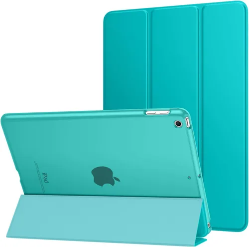 Miniatura 39 de MoKo Funda para iPad 9.7 2018/2017 de 5ª / 6ª Generación - Funda delgada y ligera con soporte para Smartphone con parte trasera translúcida