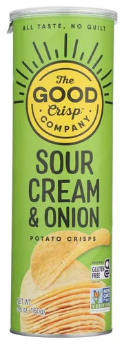 Miniatura 19 de The Good Crisp Company, Cheddar blanco envejecido, papas fritas sin gluten (recipientes de 5.6 onzas, paquete de 8), sin OMG, apto para alérgenos