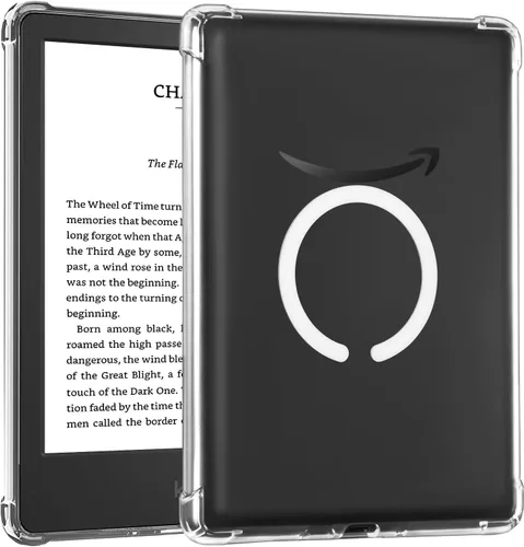 Miniatura 31 de iDLEHANDS Funda magnética transparente para Kindle Paperwhite de 7" de 12ª generación 2024 y Kindle Colorsoft - con AirBag compatible con iPhone