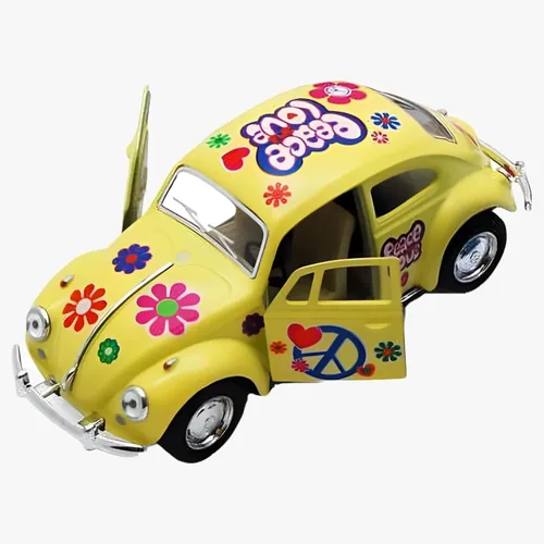 Miniatura 5 de KiNSMART - 1967 Volkswagen Classical Beetle 5 pulgadas, escala 1:36, modelo de metal fundido a presión con acción de retroceso