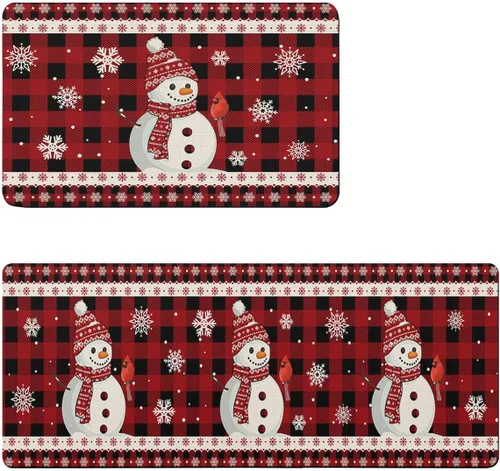 Miniatura 7 de Tapete de baño con diseño de muñeco de nieve navideño para bañera, antideslizante, de secado rápido y absorbente, tierra de diatomeas, fregadero