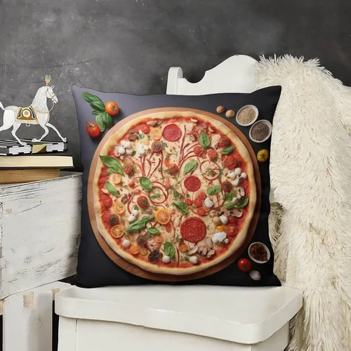 Miniatura 15 de Pots and Pans, Kitchen Clock and Cooking Art Velvet Square Decorative Throw Pillow Covers 12 "x12 Throw Pillow Covers for Outdoor Home Decor