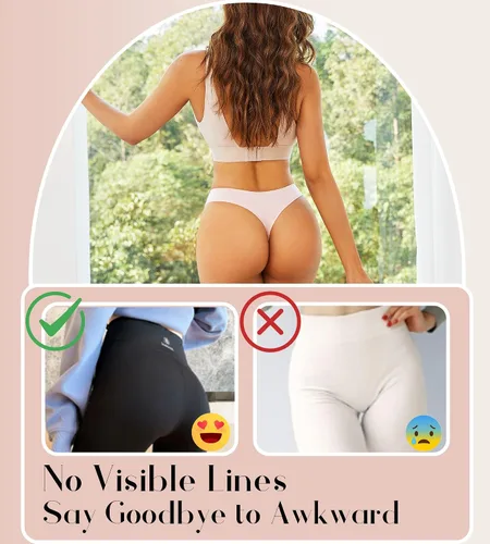 Miniatura 3 de CUTE BYTE Tangas de algodón para mujer, sexy, transpirables, elásticas, hipster, ropa interior de algodón, paquete de 6, XS-XL