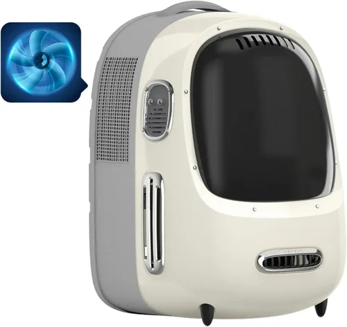 Miniatura 10 de PETKIT Mochila transportadora para gatos con ventilador incorporado y luz, mochila burbuja para mascotas aprobada por aerolíneas para gatitos