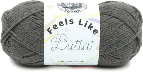 Miniatura 27 de Lion Brand Yarn - Hilo Feels Like Butta, hilo aterciopelado suave para tejer y hacer ganchillo, paquete de 1, Negro