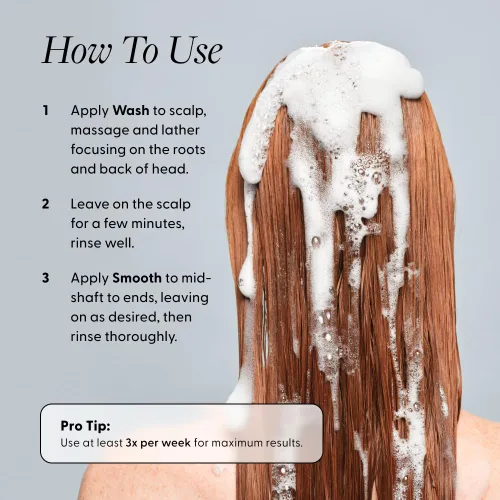 Miniatura 8 de Arey Shower Duo Juego de champú y acondicionador para lavado diario Retrasa + reduce los signos del envejecimiento del cabello gris Retiene
