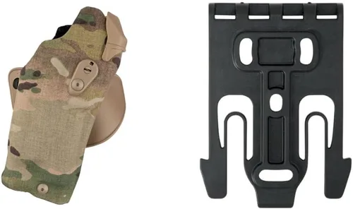 Funda para trabajo de tres retenciones, compatible con punto rojo Cordura Multi-Cam