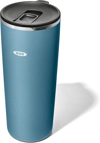 Miniatura 16 de OXO Strive - Vaso aislado de 24 onzas con tapa deslizante, cobalto oscuro