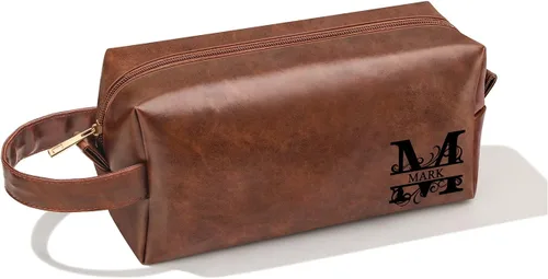 Miniatura 73 de Bolsa de Aseo Personalizada con Nombre Regalos para Hombres, Aniversario Navidad San Valentín Día del Padre Cumpleaños Regalos para Esposo Papá