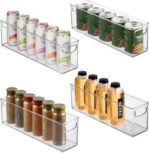 Miniatura 11 de iDesign - Contenedor apilable de plástico reciclado, perfecto para guardar bolsas de leche materna, transparente