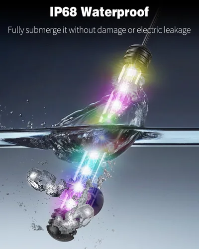 Miniatura 5 de Pawfly Luz LED para Acuario de 1.8 W, Luz Submersible de 7.5 Pulgadas Bajo el Agua para Tanque de Peces con Temporizador de Encendido/Apagado