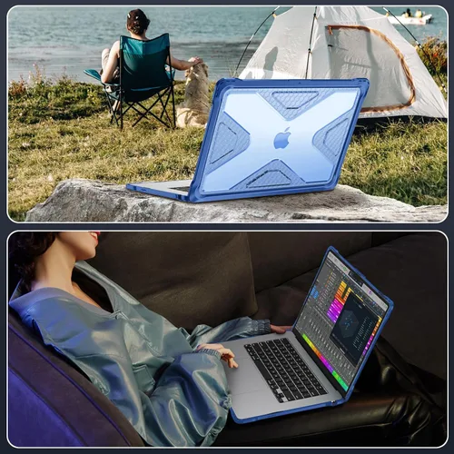 Miniatura 7 de Fintie Funda para MacBook Air de 15 pulgadas A3448 A3241 A3114 A2941 (versión 2023 2024 2025 2026) – Carcasa rígida resistente para MacBook Air